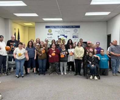 Group of people at DON Services event in New Castle, PA.